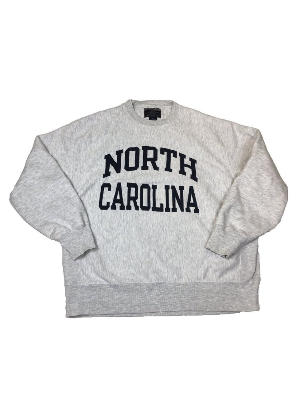 Vintage Champion North Carolina UNC Reverse Weave Gray Sweatshirt Size XL Y2K